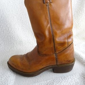 Durango 🔥USA Mens Sz 9 Tan Leather Western Cowboy